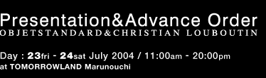 Presentation��Advance Order