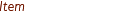 Item